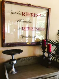 those who Refresh others will also be refreshed Wall Decal