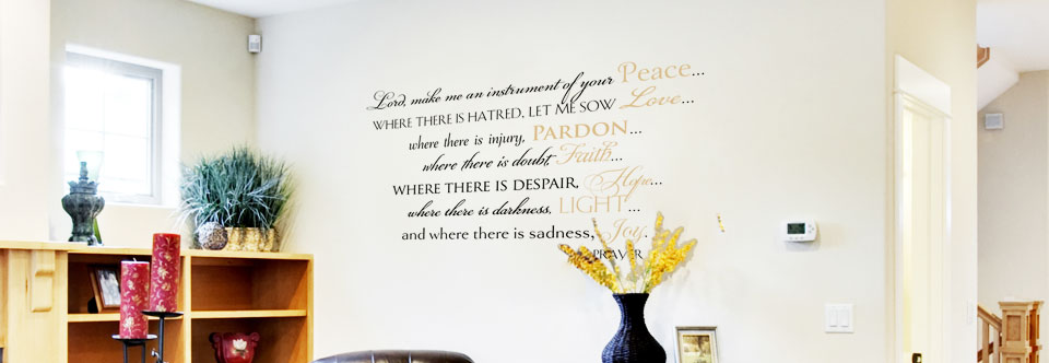 St. Francis Prayer Wall Decal